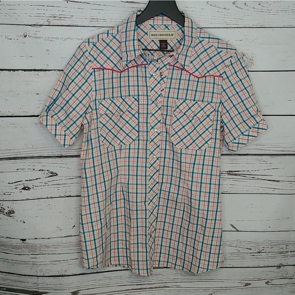 Bit &‎ Bridle Plaid Western Shirt - Picture 1 of 6